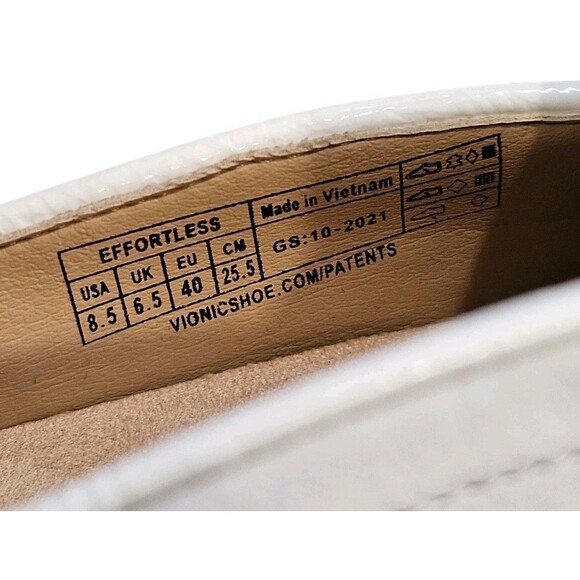 Vionic Effortless Mule Clogs Womens 8.5 White Nubuck Slip On Orthotic Sneakers - Picture 5 of 16